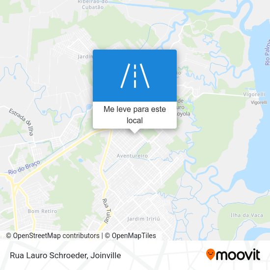 Rua Lauro Schroeder mapa