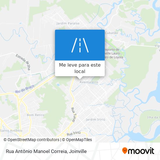 Rua Antônio Manoel Correia mapa