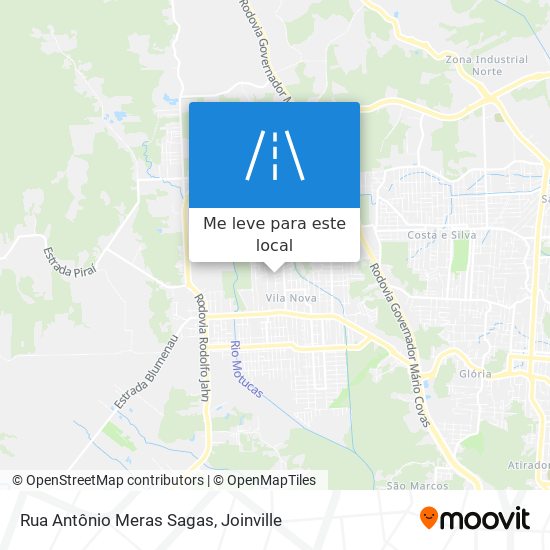 Rua Antônio Meras Sagas mapa