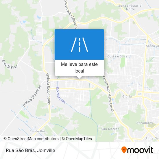 Rua São Brás mapa