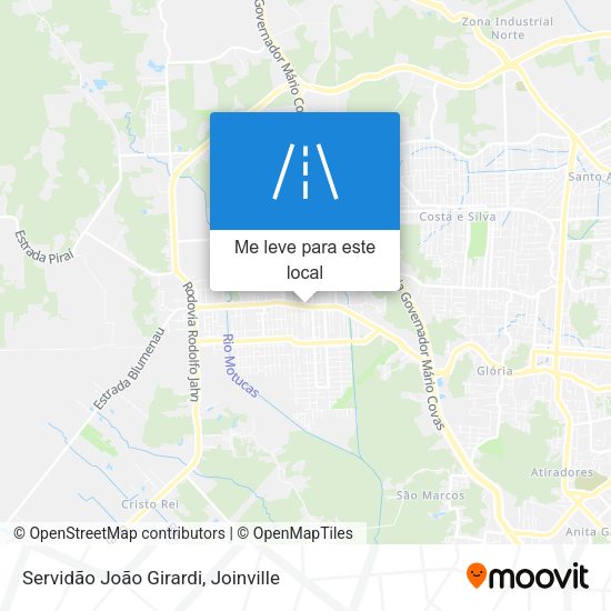 Servidão João Girardi mapa