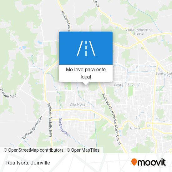Rua Ivorá mapa