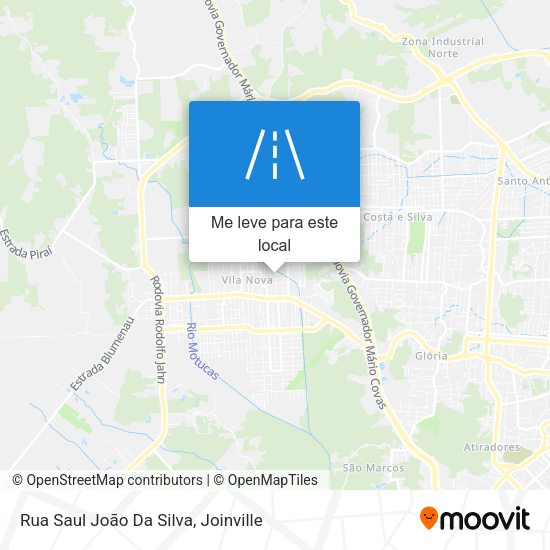 Rua Saul João Da Silva mapa