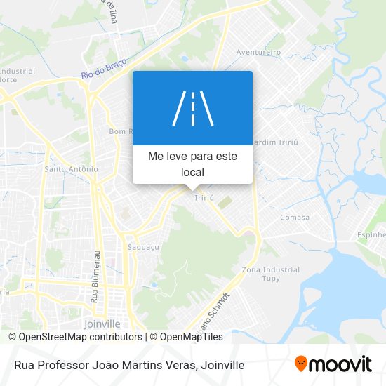Rua Professor João Martins Veras mapa