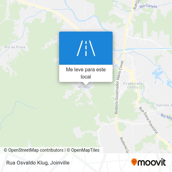 Rua Osvaldo Klug mapa