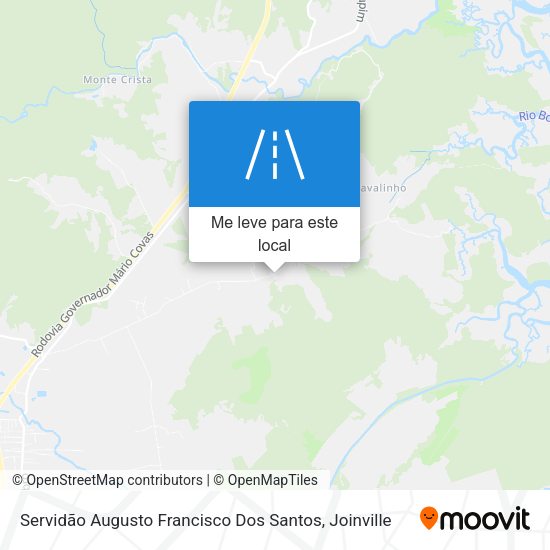 Servidão Augusto Francisco Dos Santos mapa