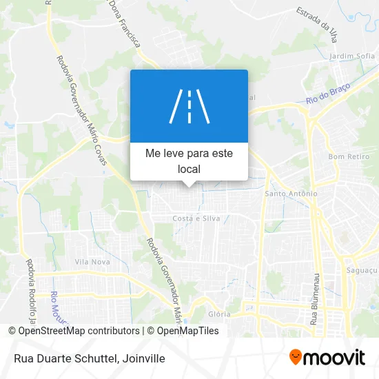 Rua Duarte Schuttel mapa