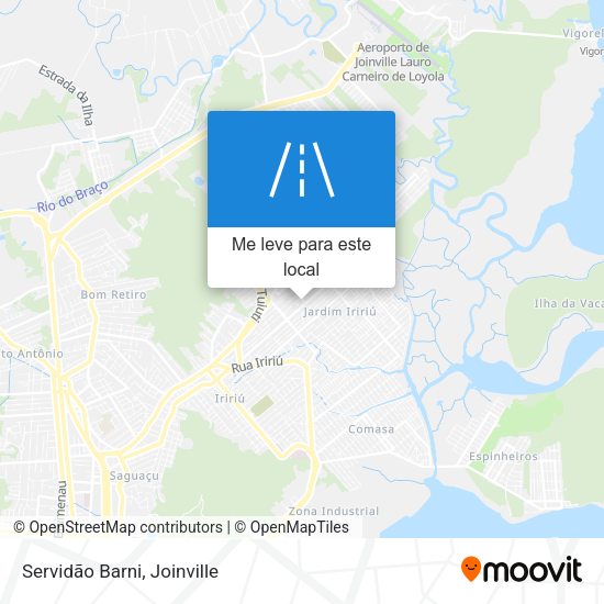 Servidão Barni mapa