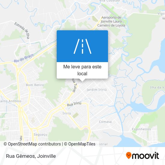 Rua Gêmeos mapa