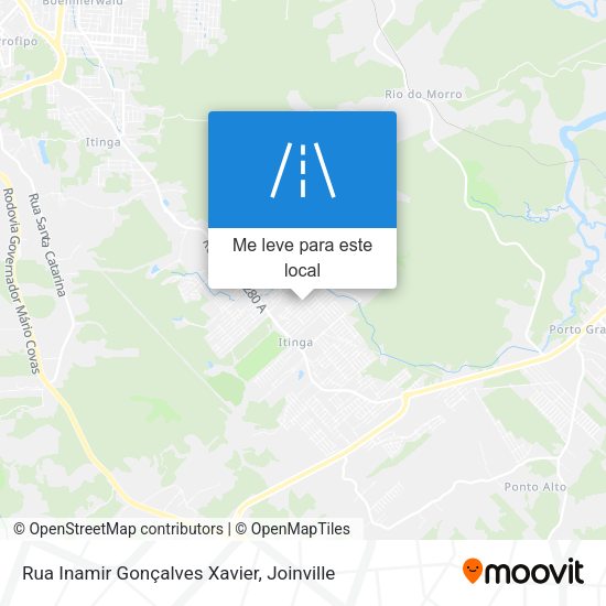 Rua Inamir Gonçalves Xavier mapa