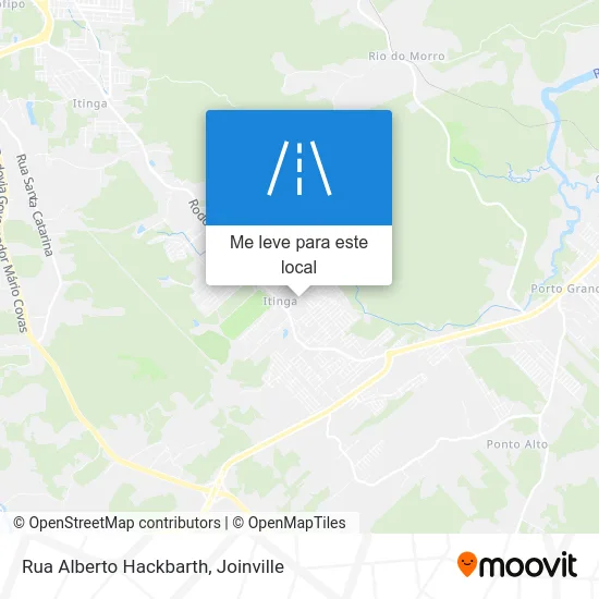 Rua Alberto Hackbarth mapa