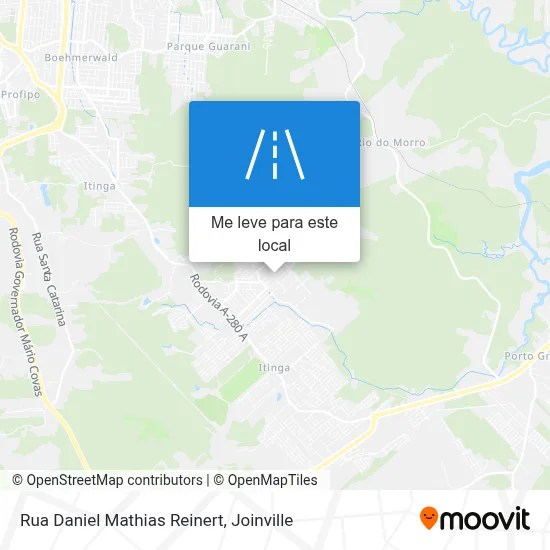 Rua Daniel Mathias Reinert mapa