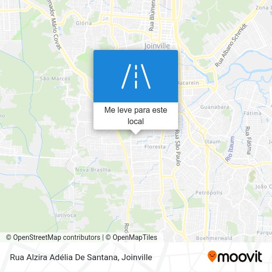 Rua Alzira Adélia De Santana mapa