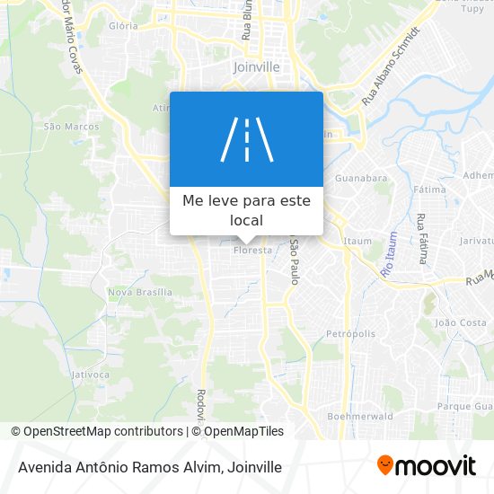 Avenida Antônio Ramos Alvim mapa