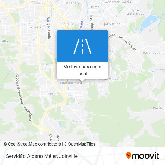 Servidão Albano Méier mapa