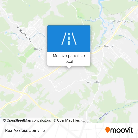 Rua Azaleia mapa