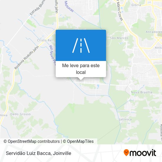 Servidão Luiz Bacca mapa