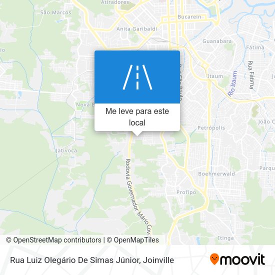 Rua Luiz Olegário De Simas Júnior mapa