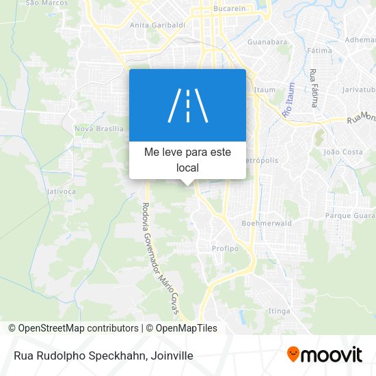 Rua Rudolpho Speckhahn mapa