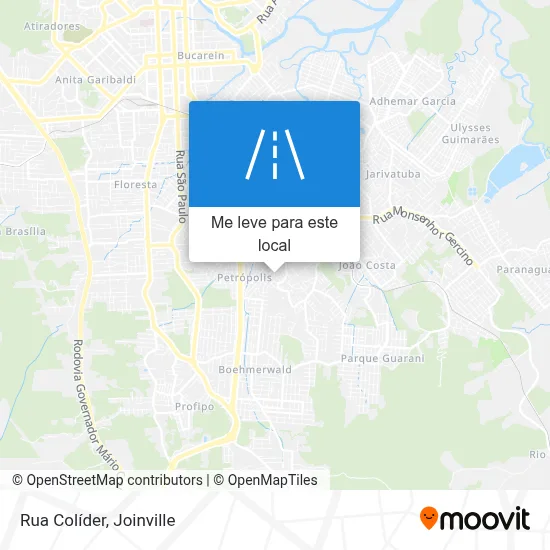 Rua Colíder mapa