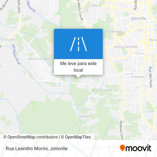 Rua Leandro Morini mapa