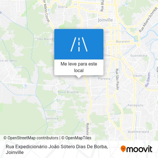 Rua Expedicionário João Sótero Dias De Borba mapa