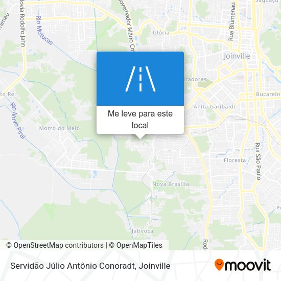 Servidão Júlio Antônio Conoradt mapa