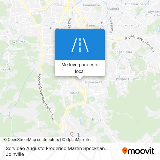 Servidão Augusto Frederico Martin Speckhan mapa