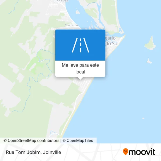 Rua Tom Jobim mapa