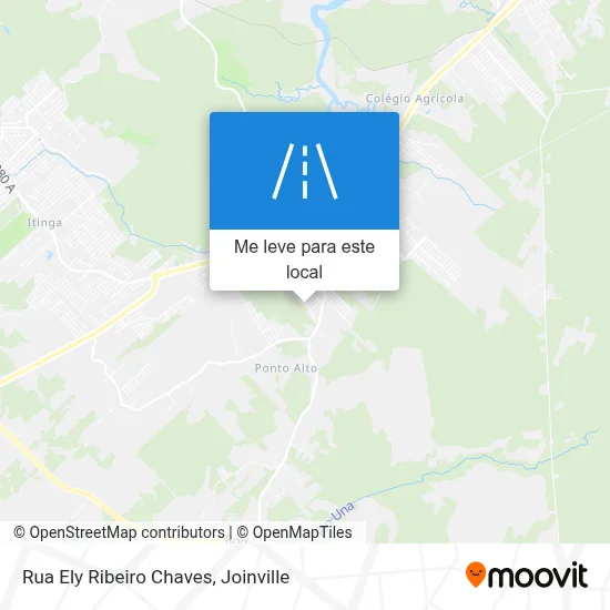 Rua Ely Ribeiro Chaves mapa