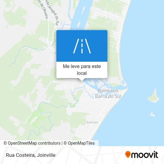 Rua Costeira mapa