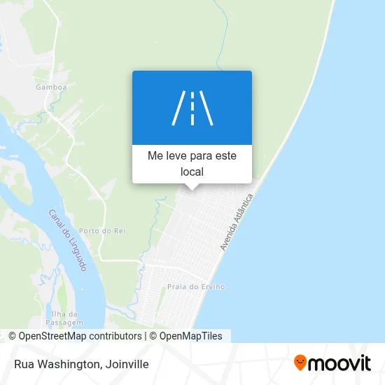 Rua Washington mapa
