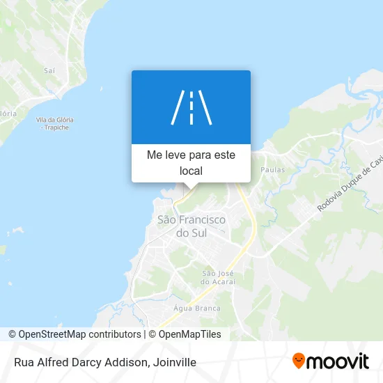 Rua Alfred Darcy Addison mapa