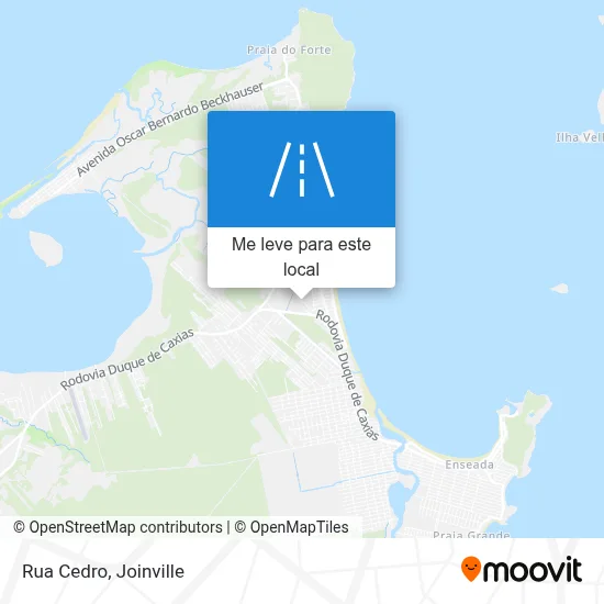 Rua Cedro mapa