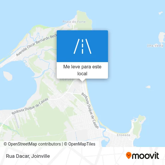 Rua Dacar mapa