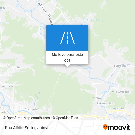 Rua Alídio Setter mapa