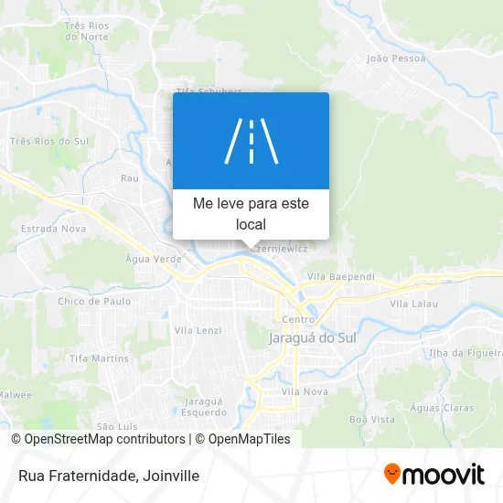 Rua Fraternidade mapa