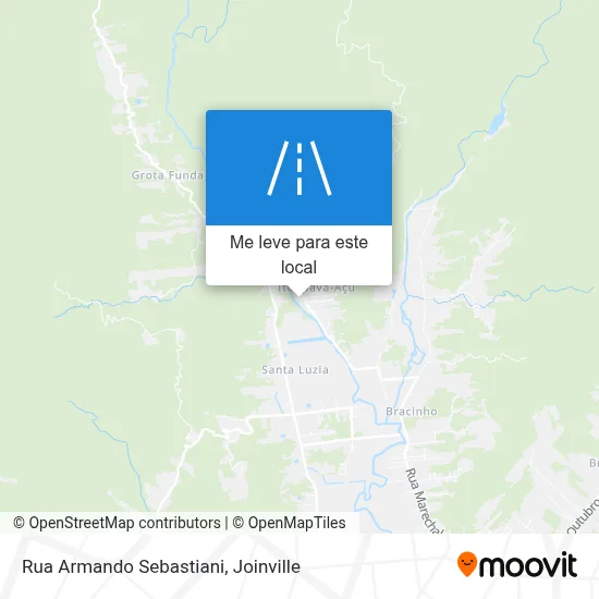 Rua Armando Sebastiani mapa