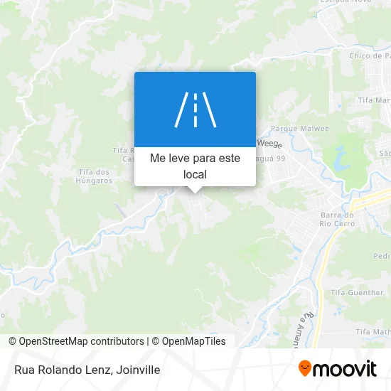 Rua Rolando Lenz mapa
