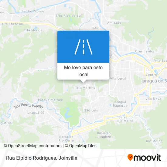 Rua Elpidio Rodrigues mapa