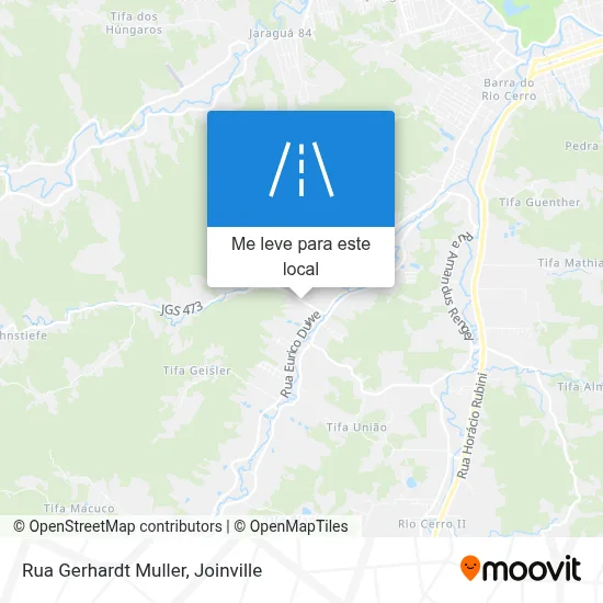 Rua Gerhardt Muller mapa