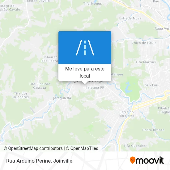 Rua Arduino Perine mapa