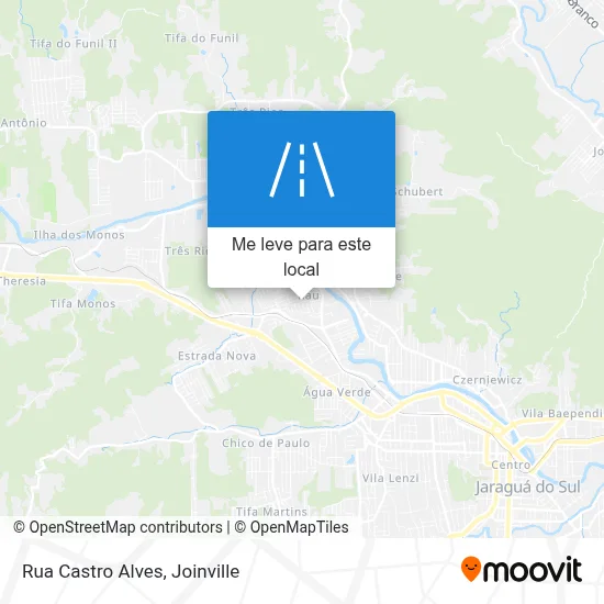 Rua Castro Alves mapa