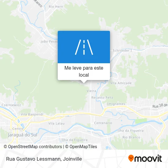Rua Gustavo Lessmann mapa