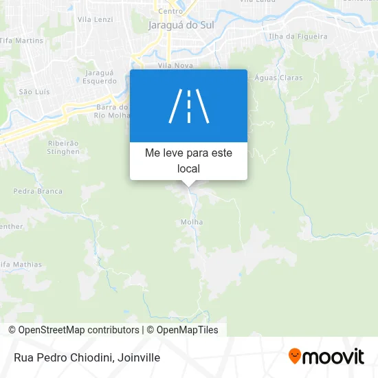 Rua Pedro Chiodini mapa