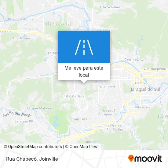 Rua Chapecó mapa