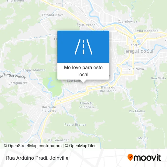 Rua Arduino Pradi mapa