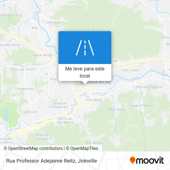 Rua Professor Adejaime Reitz mapa