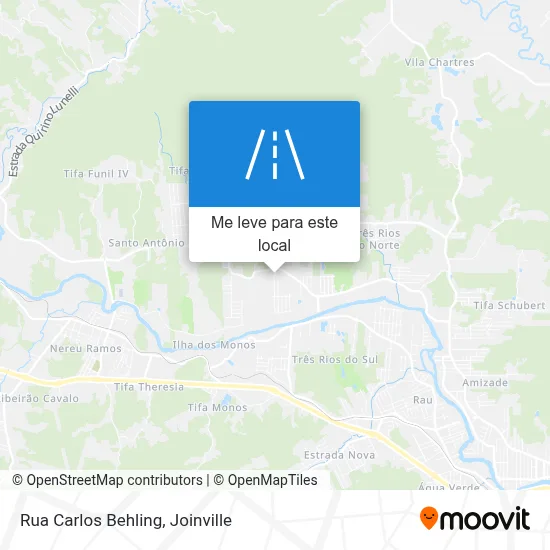 Rua Carlos Behling mapa
