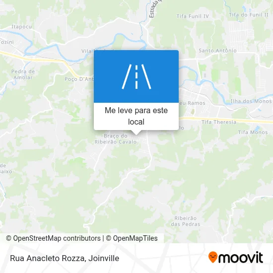 Rua Anacleto Rozza mapa